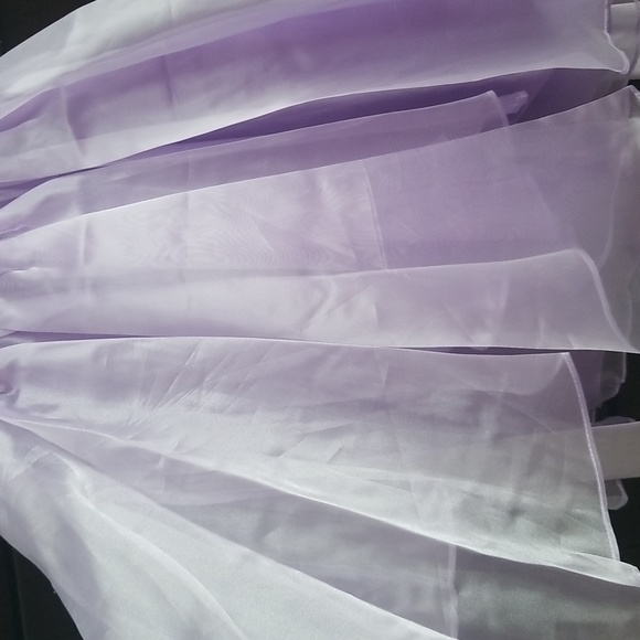 Purple flower girl/bridal dress - Picture 3 of 8